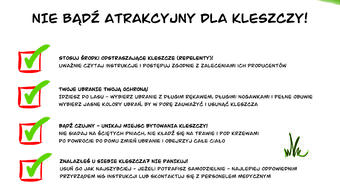 "Nie bądź atrakcyjny dla kleszczy"
