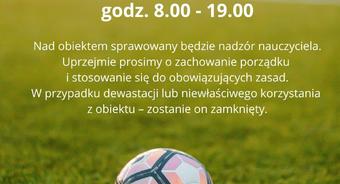 Godziny otwarcia Orlika od 1 lipca 2025 r.