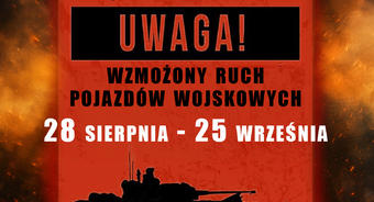 Ćwiczenia „Żelazna Brama-25” - wzmożony ruch pojazdów wojskowych